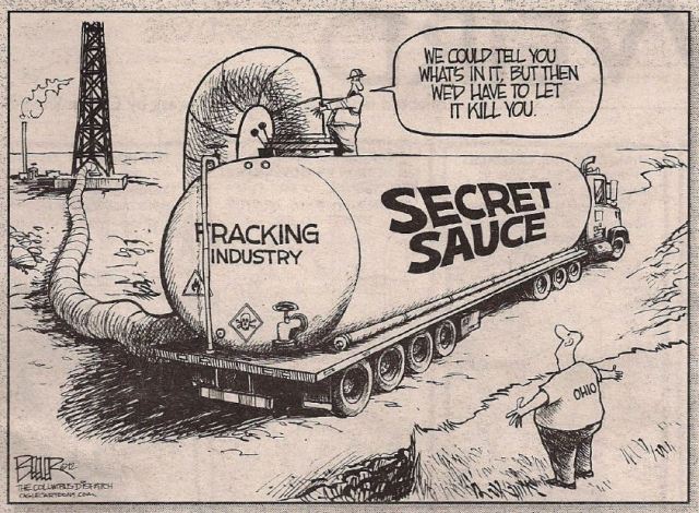 Fracking sauce cartoon