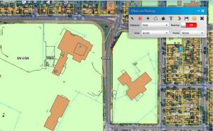 Location of gas sites and houses in Greeley CO