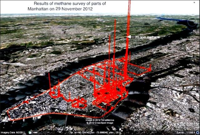 methane leaks manhatten